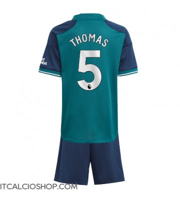Arsenal Thomas Partey #5 Terza Maglia Bambino 2023-24 Manica Corta (+ Pantaloni corti)